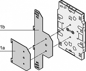 INSERTION PLATE FOR SPLICING (4X) (Мин. заказ 3 шт) / панель для соединительной кассеты (Мин. заказ 3 шт) Schroff